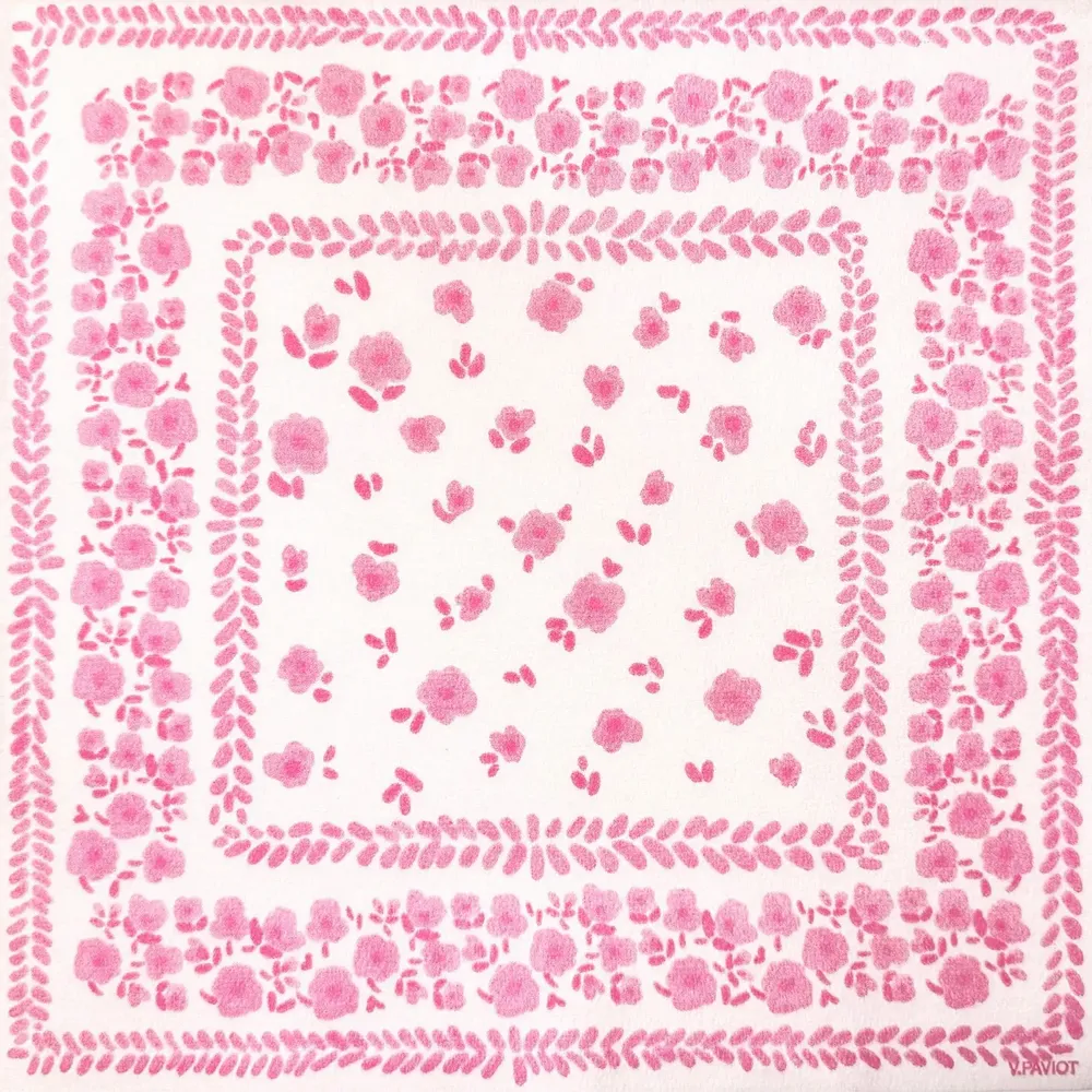 Napkins - PINK BANDANA - FRANÇOISE PAVIOT