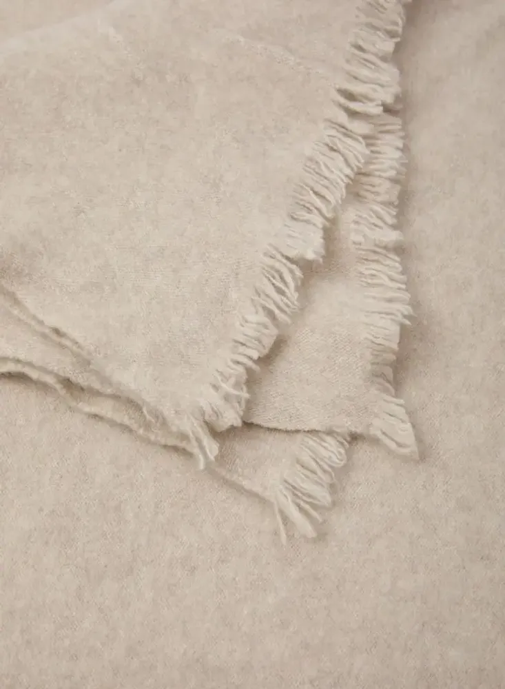 Plaids - COUVERTURE TIBÉTAINE EN CACHEMIRE ÉCOLOGIQUE NON TEINTÉE POUR BÉBÉ - MIRROR IN THE SKY CASHMERE