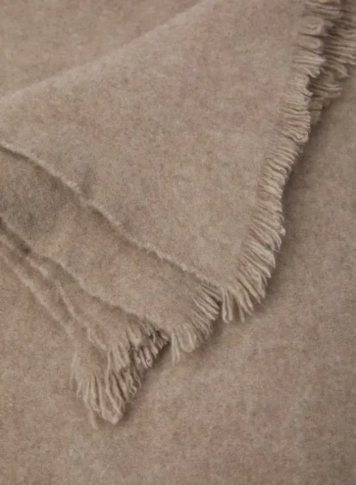 Plaids - COUVERTURE TIBÉTAINE EN CACHEMIRE ÉCOLOGIQUE NON TEINTÉE POUR BÉBÉ - MIRROR IN THE SKY CASHMERE