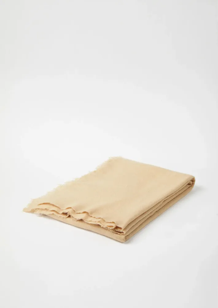 Homewear textile - HAND FELTED BLANKET MELANGE - MIRROR IN THE SKY CASHMERE