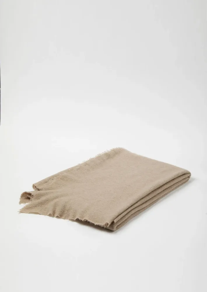 Homewear textile - HAND FELTED BLANKET MELANGE - MIRROR IN THE SKY CASHMERE