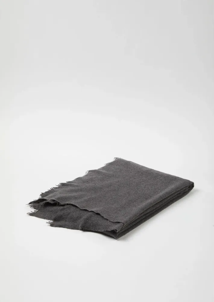 Homewear textile - HAND FELTED BLANKET MELANGE - MIRROR IN THE SKY CASHMERE