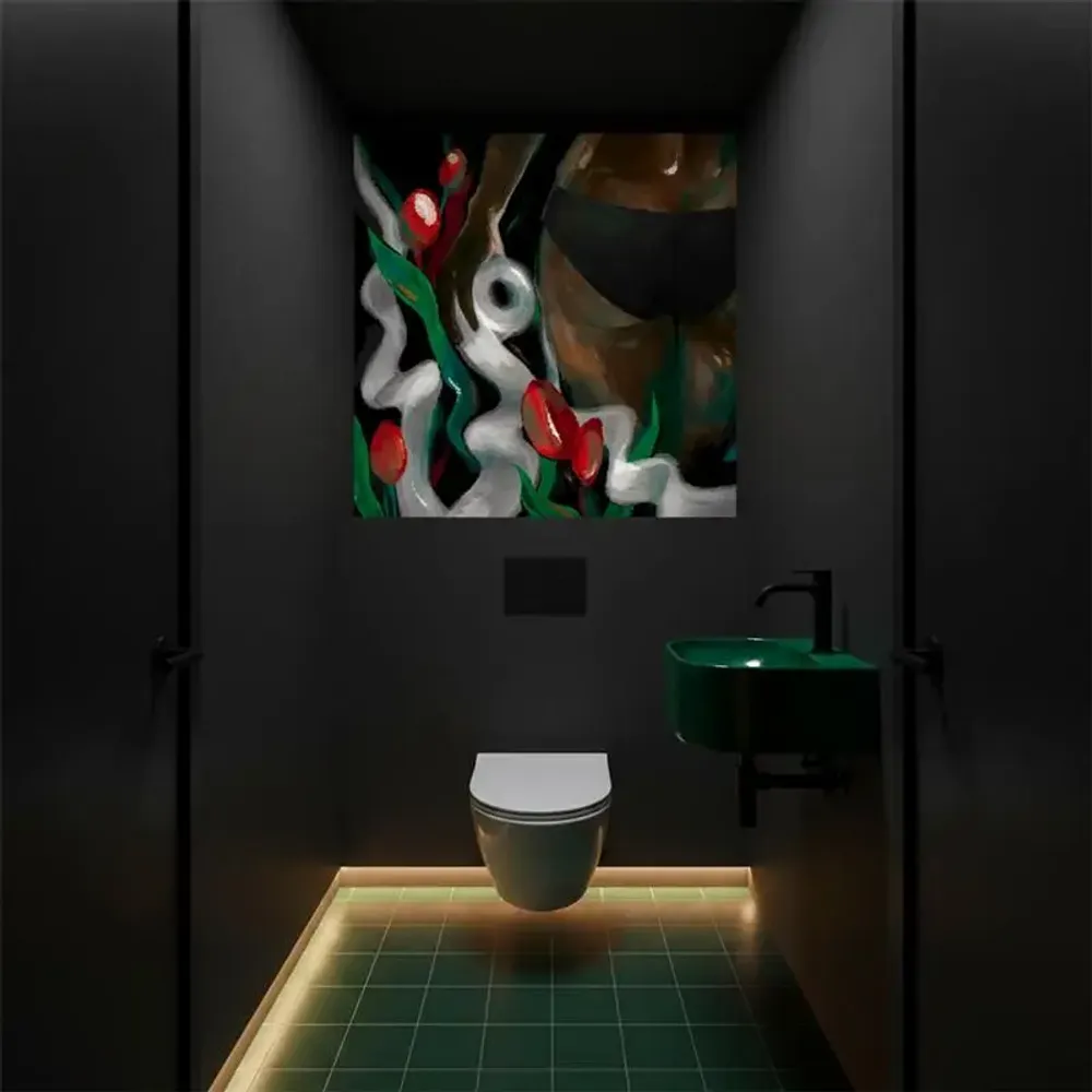 Papiers peints - PAPIER PEINT PANORAMIQUE... Galerie WC NOIR - ERIC&MUZY