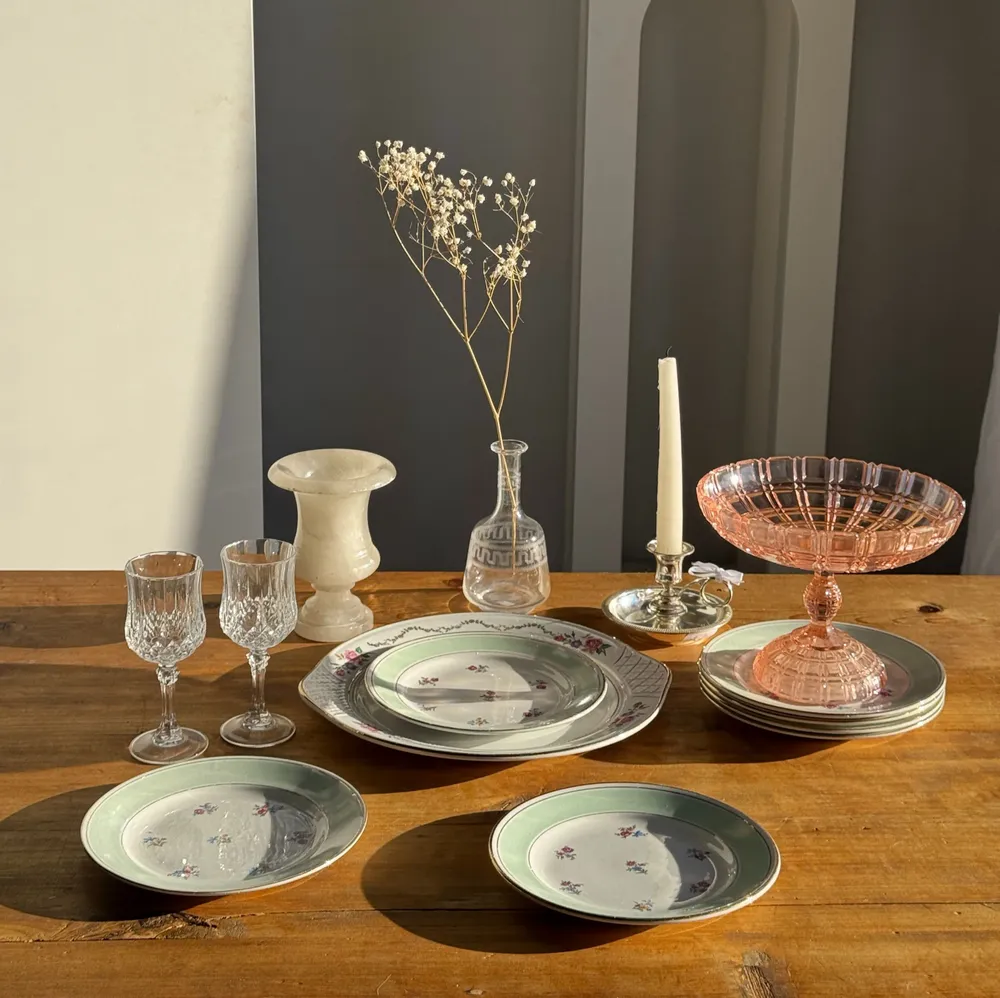 Platter and bowls - L'Amandinoise rose gold pie dish D30 - OFFICE OBJETS