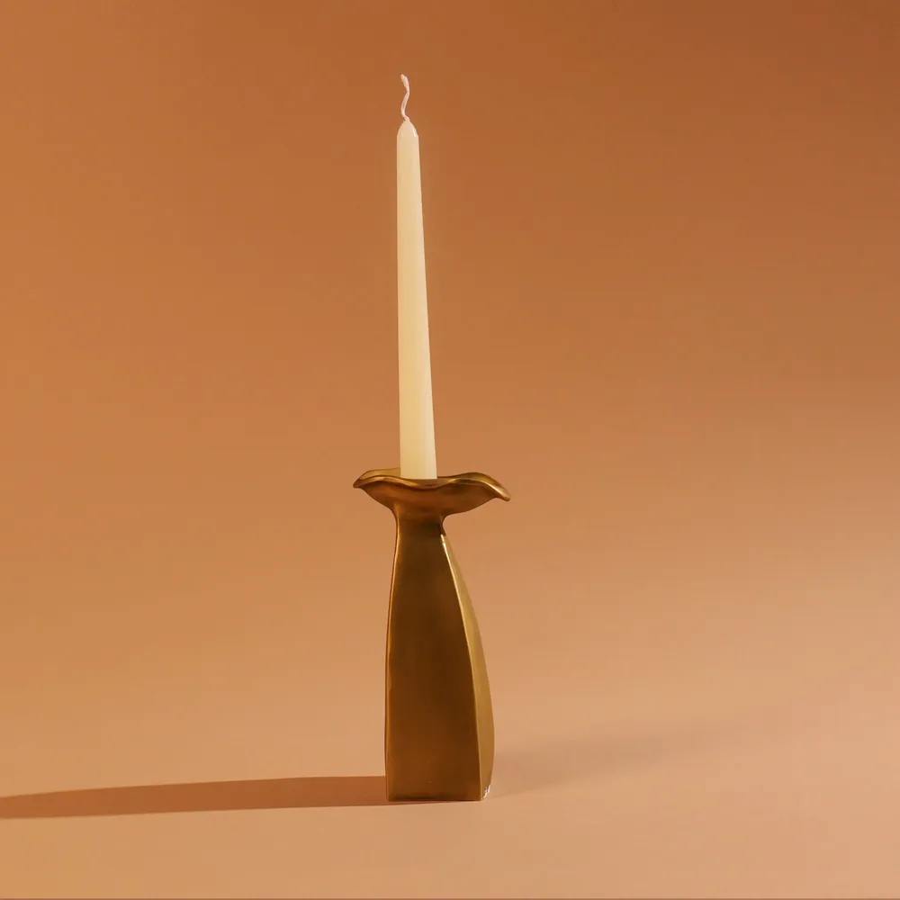 Bougeoirs et photophores  - Bougeoir conique Lulu Flower - DUMAE