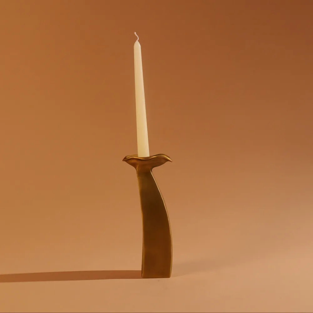 Bougeoirs et photophores  - Bougeoir conique Lulu Flower - DUMAE