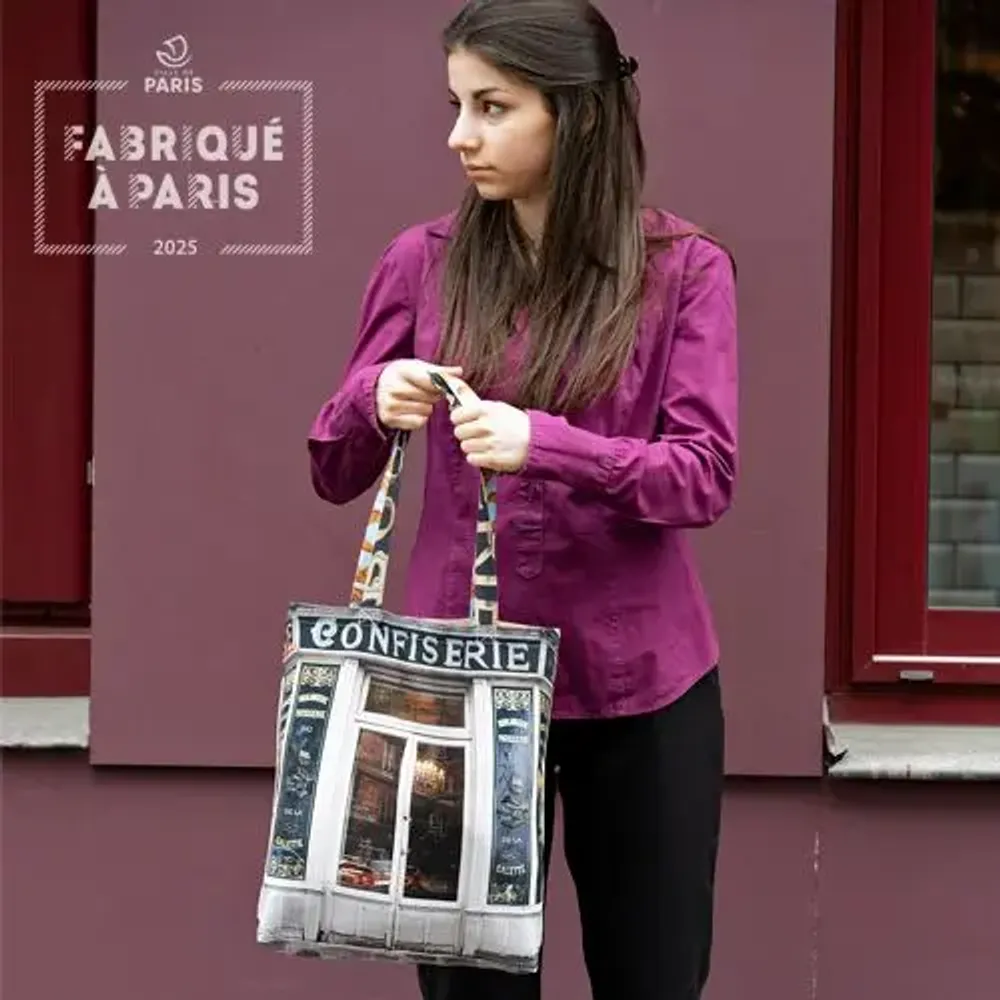 Homewear - Paris Confectionery tote bag - MARON BOUILLIE