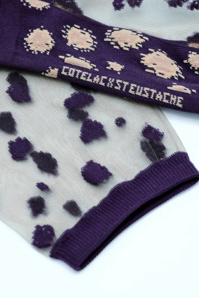Gifts - Elats Myrtille 39-41 : Women’s sheer dotted socks - ATELIER ST EUSTACHE