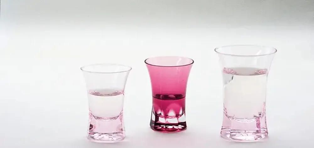 Glass - Edo Glass – Cherry Blossom Pink Glass - HIROTA GLASS MFG. CO., LTD.