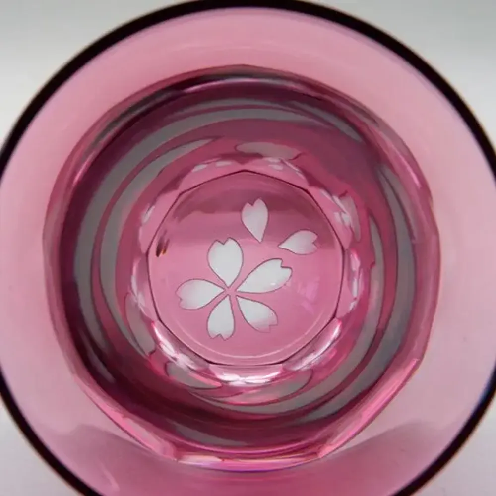 Glass - Edo Glass – Cherry Blossom Pink Glass - HIROTA GLASS MFG. CO., LTD.