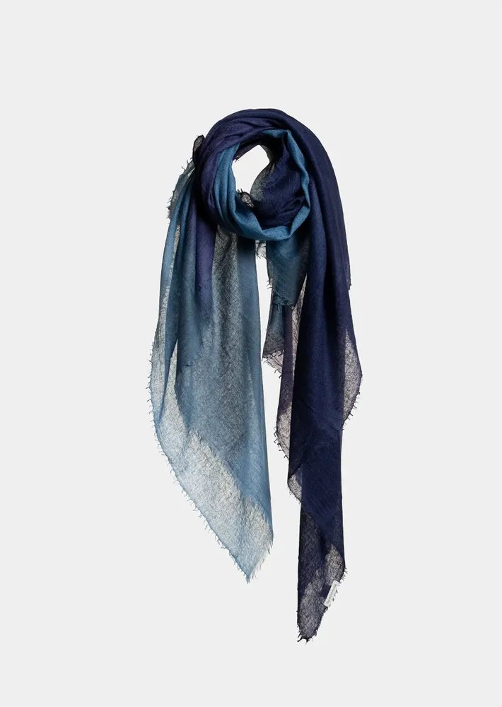 Scarves - SOUFFLE SEMI FELTED DEGRADEE - MIRROR IN THE SKY CASHMERE
