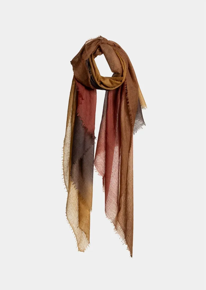 Scarves - SOUFFLE SEMI FELTED DEGRADEE - MIRROR IN THE SKY CASHMERE