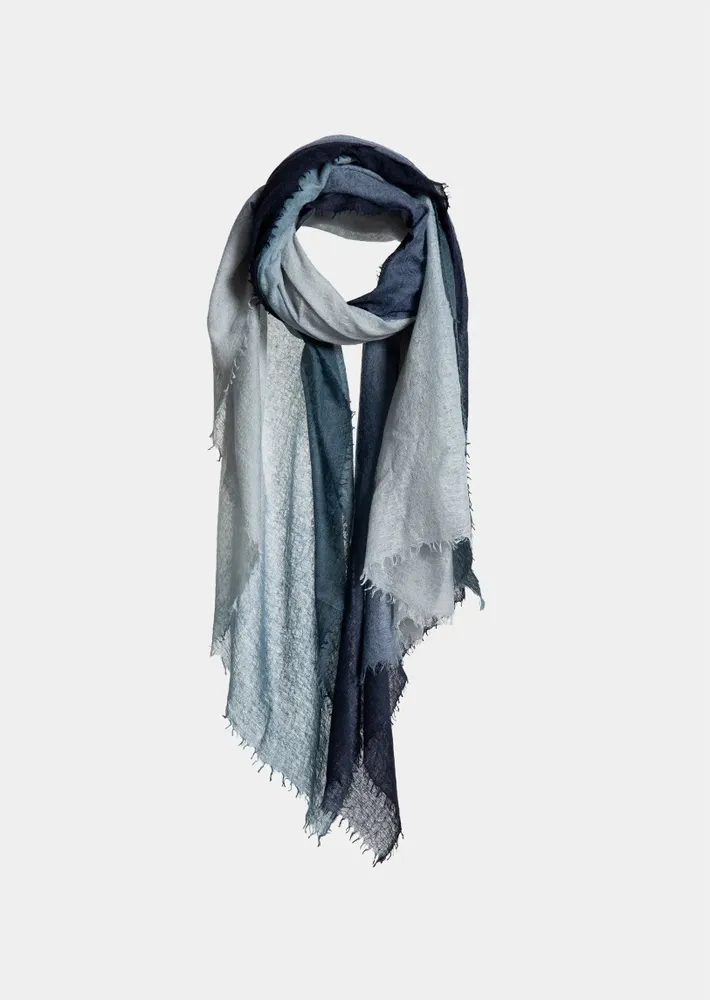 Scarves - SOUFFLE SEMI FELTED DEGRADEE - MIRROR IN THE SKY CASHMERE