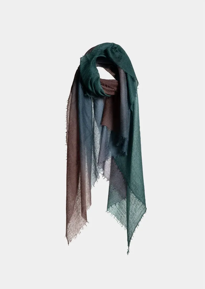 Scarves - SOUFFLE SEMI FELTED DEGRADEE - MIRROR IN THE SKY CASHMERE