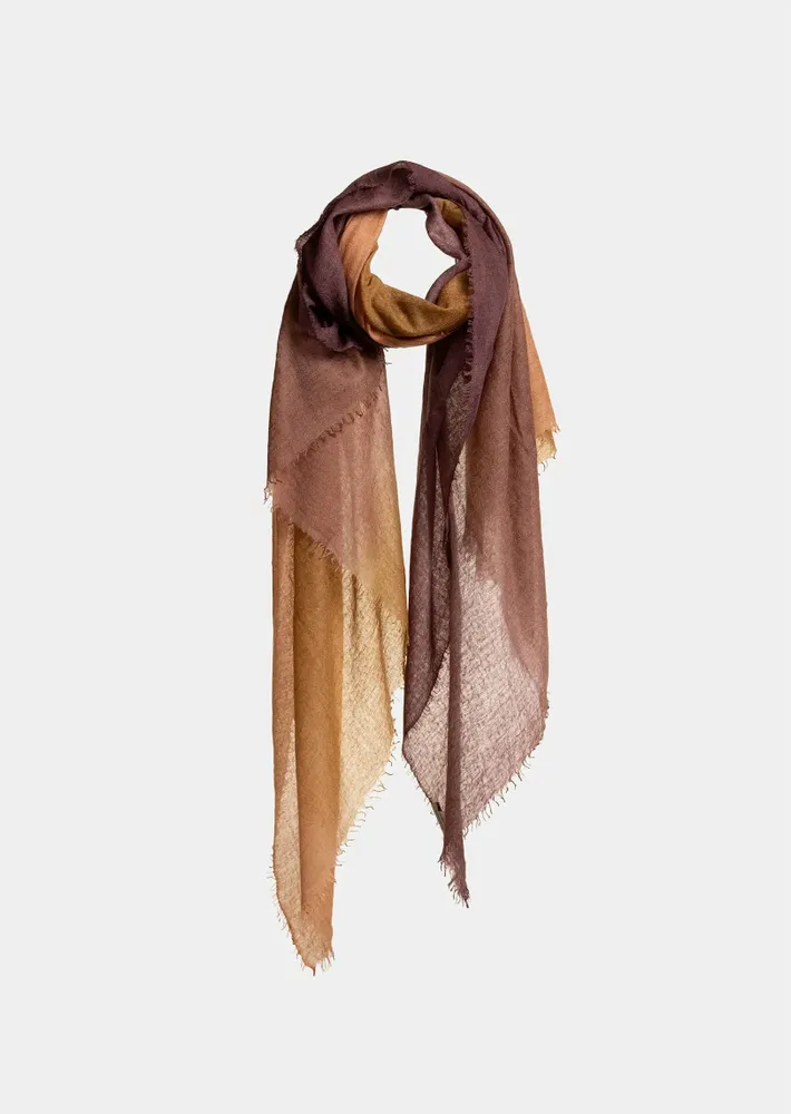 Scarves - SOUFFLE SEMI FELTED DEGRADEE - MIRROR IN THE SKY CASHMERE