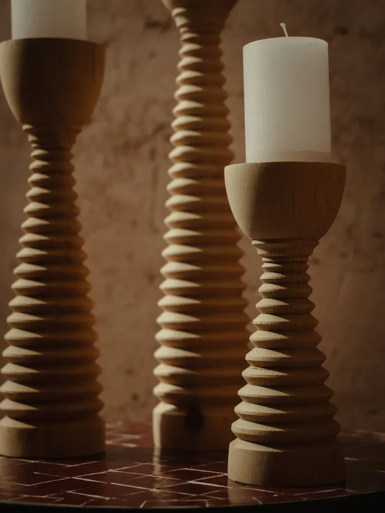 Bougeoirs et photophores  - Bougeoirs Trio Nayel - LOULE INTERIEUR