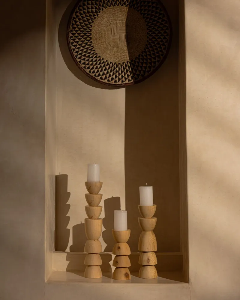 Bougeoirs et photophores  - Bougeoirs Trio Selmar - LOULE INTERIEUR