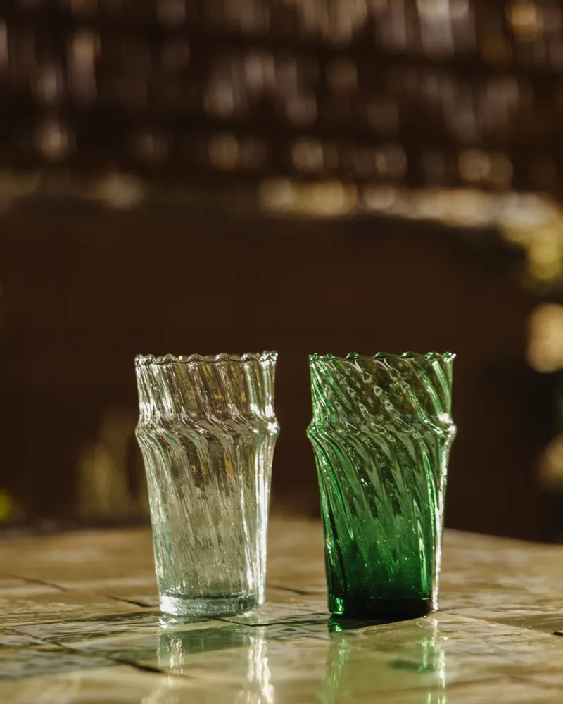 Glass - Beldi BOK Grooved Glasses - LOULE INTERIEUR