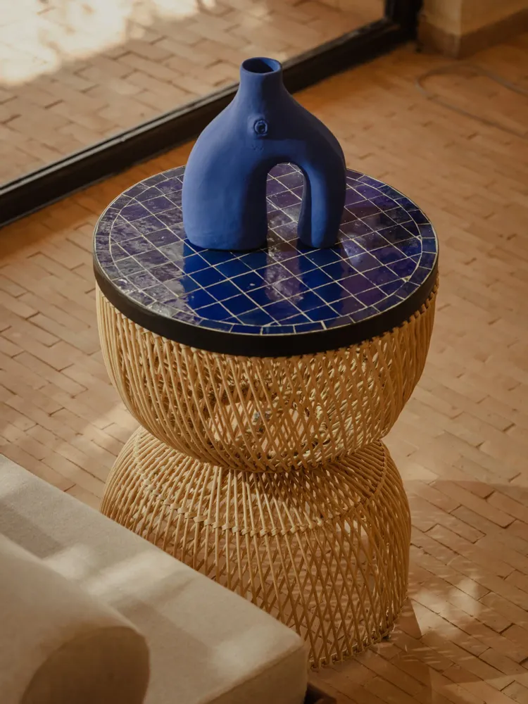 Autres tables  - Table d'appoint Palazzo bleu - LOULE INTERIEUR