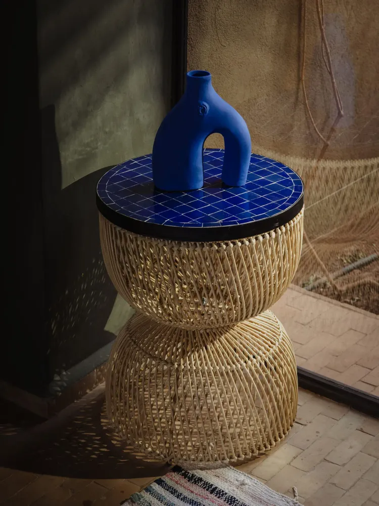 Autres tables  - Table d'appoint Palazzo bleu - LOULE INTERIEUR