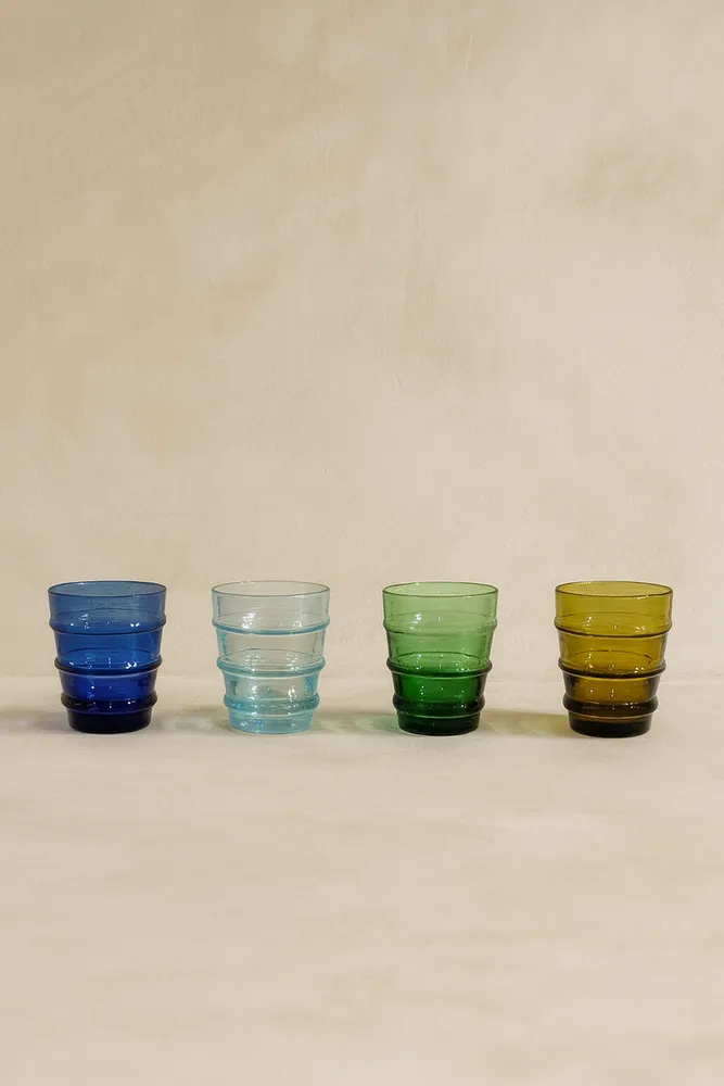 Verres - Lot 6 Verres Beldi Anneaux - LOULE INTERIEUR