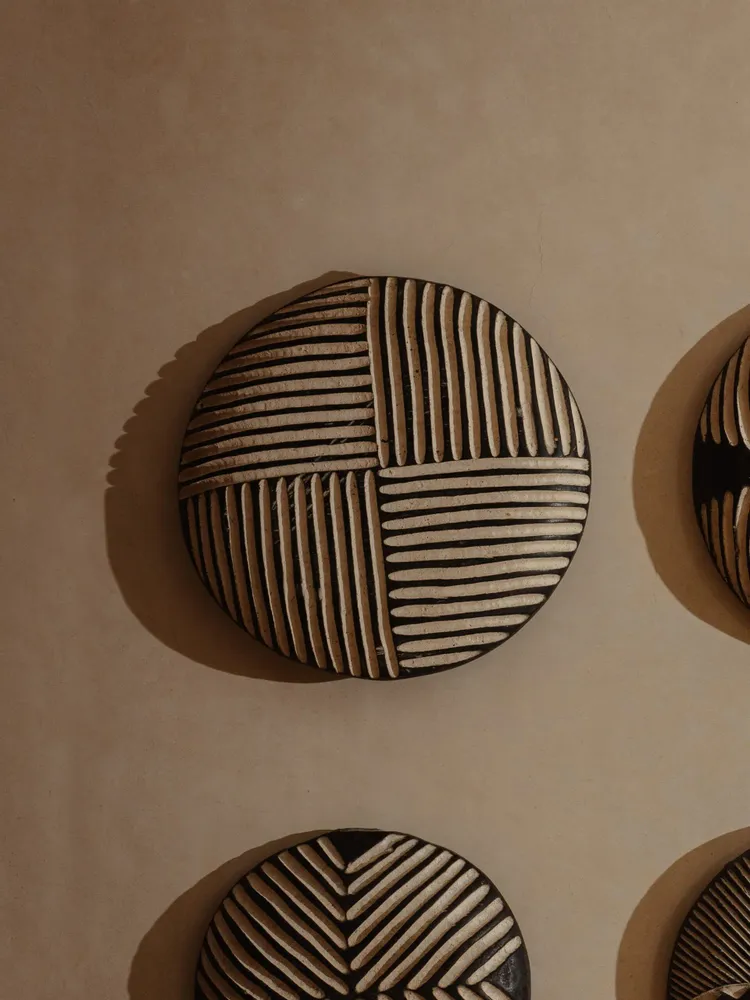 Autres décorations murales - Bouclier Kazar - 40cm, Modèle 3 - LOULE INTERIEUR