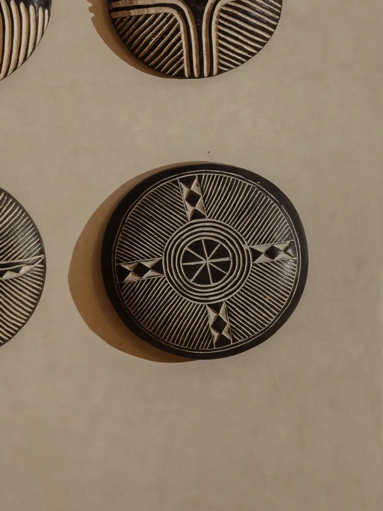 Autres décorations murales - Bouclier Kazar - 40cm, Modèle 5 - LOULE INTERIEUR