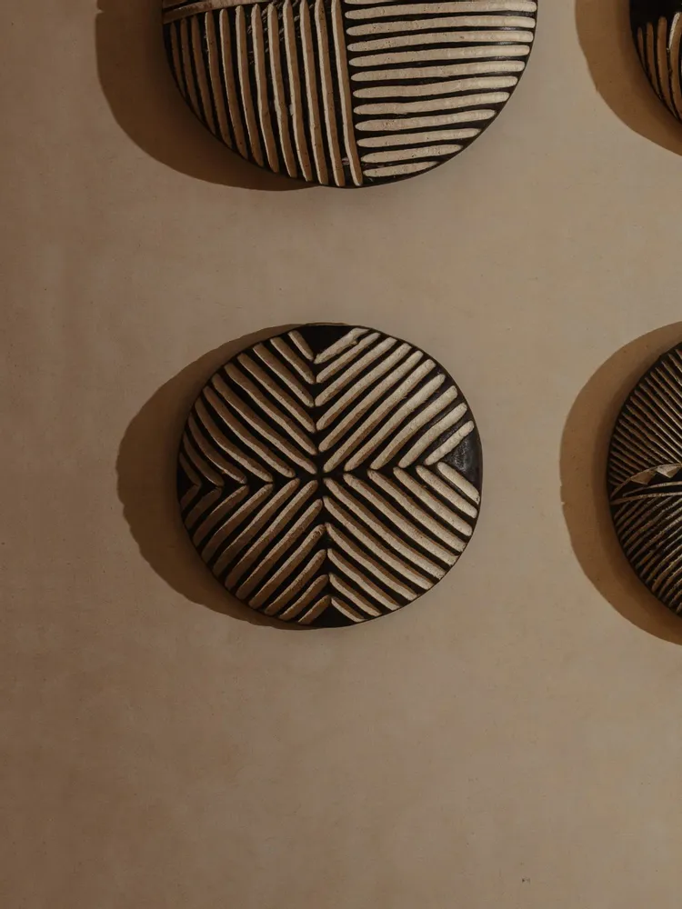 Autres décorations murales - Bouclier Kazar - 50cm, Modèle 4 - LOULE INTERIEUR