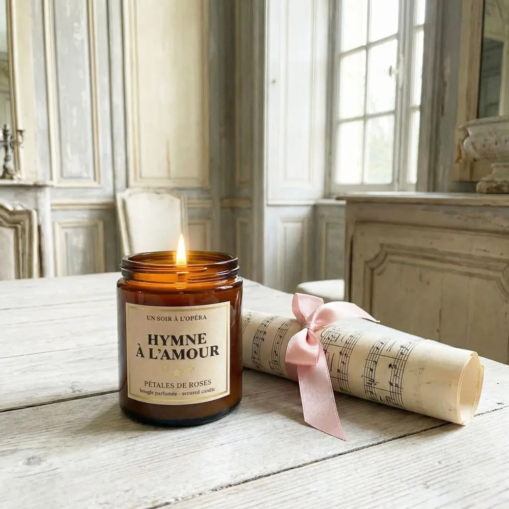 Bougies - POMMADIER - BOUGIE PARFUMEE HYMNE A L'AMOUR - UN SOIR A L'OPERA