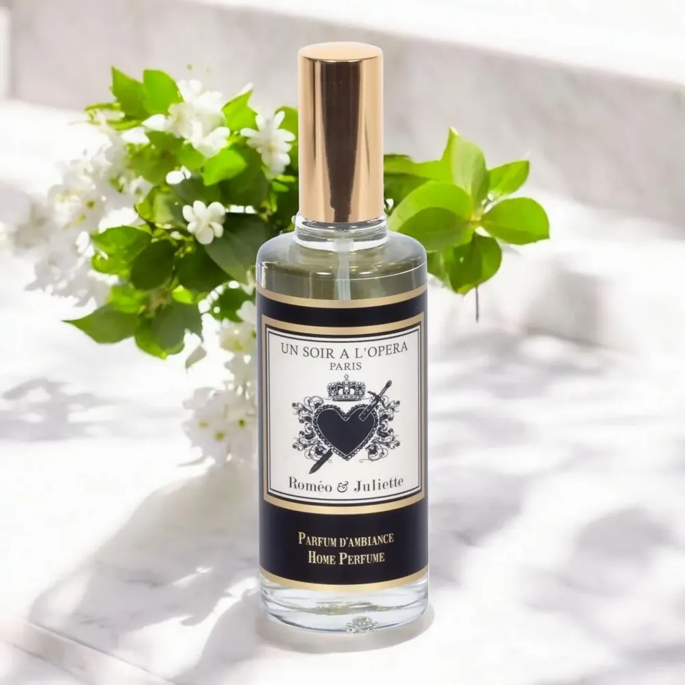 Parfums d'intérieur - SPRAY D'AMBIANCE PARFUME - SAINT VALENTIN - ROMEO ET JULIETTE - UN SOIR A L'OPERA