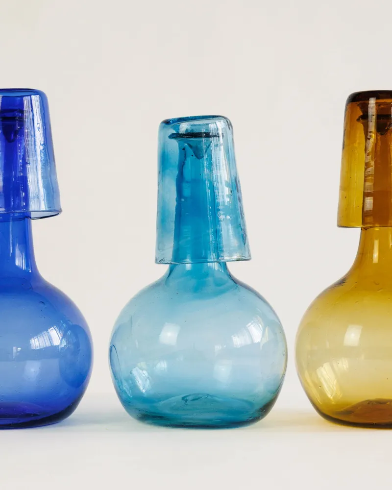 Wine accessories - Night service - blown recycled glass - ATELIER LÉTHÉ