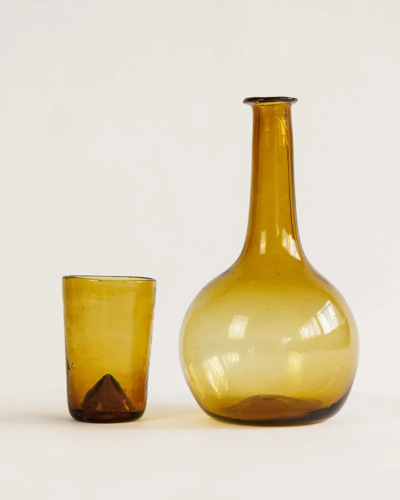 Wine accessories - Night service - blown recycled glass - ATELIER LÉTHÉ