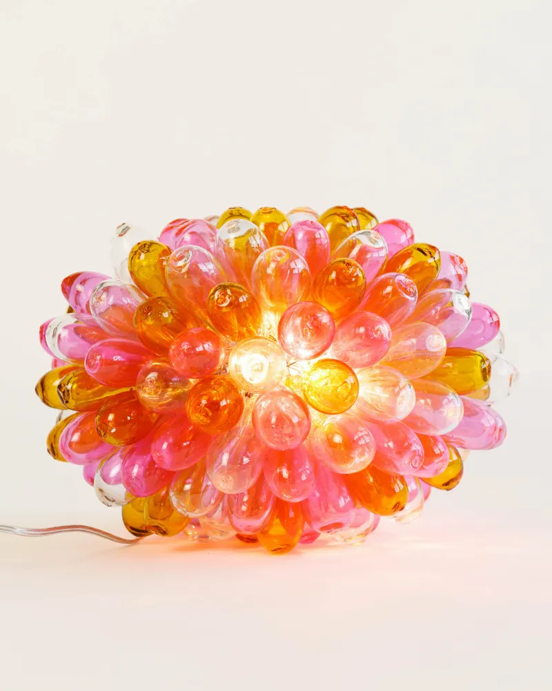 Suspensions - Lampe Grappe - lampe syrienne en verre recyclé - ATELIER LÉTHÉ