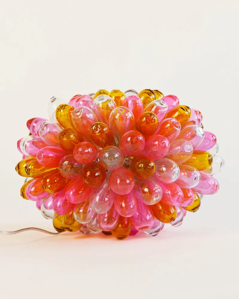 Suspensions - Lampe Grappe - lampe syrienne en verre recyclé - ATELIER LÉTHÉ