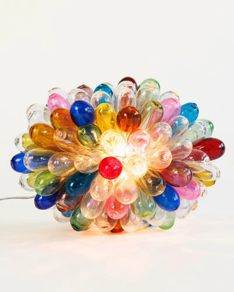 Suspensions - Lampe Grappe - lampe syrienne en verre recyclé - ATELIER LÉTHÉ