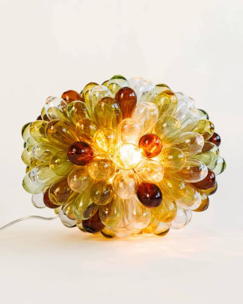 Suspensions - Lampe Grappe - lampe syrienne en verre recyclé - ATELIER LÉTHÉ