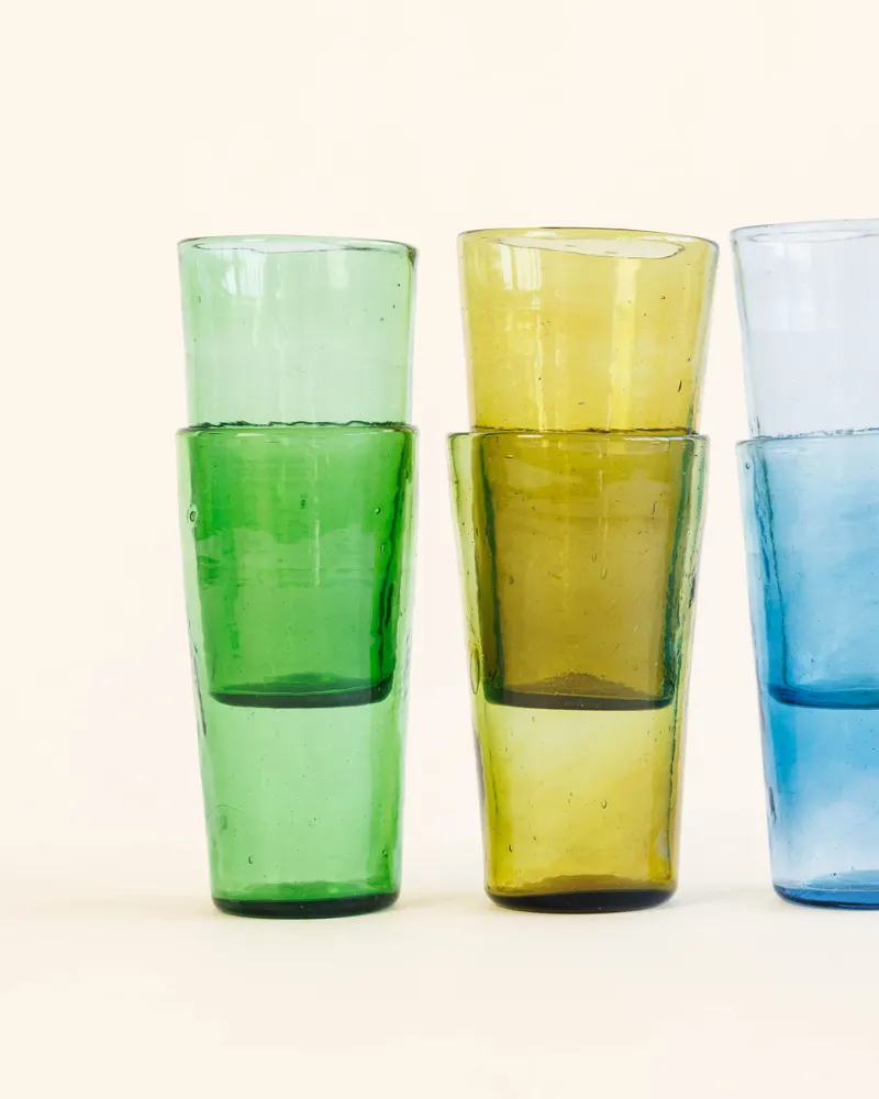 Glass - Straight glass - 100% recycled blown glass - ATELIER LÉTHÉ