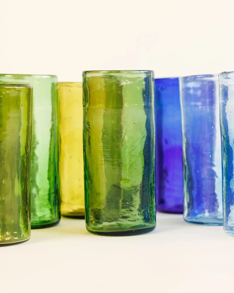 Glass - Straight glass - 100% recycled blown glass - ATELIER LÉTHÉ
