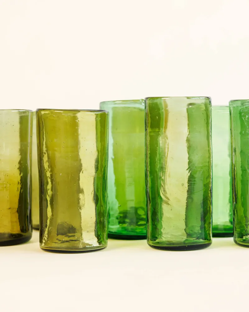 Glass - Straight glass - 100% recycled blown glass - ATELIER LÉTHÉ