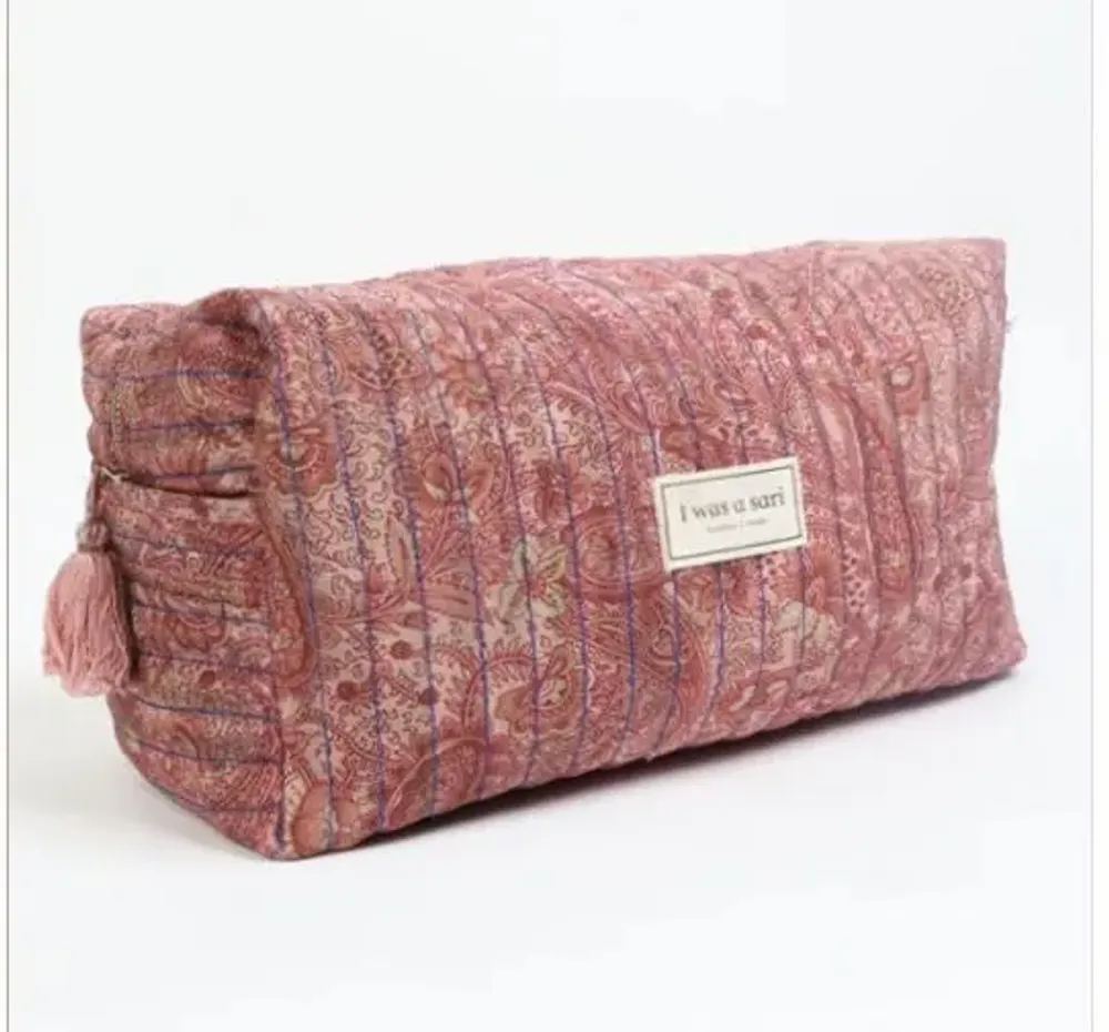 Bags and totes - Handcrafted quilted pouches - I WAS A SARI