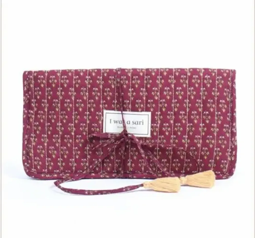 Bags and totes - Handcrafted quilted pouches - I WAS A SARI