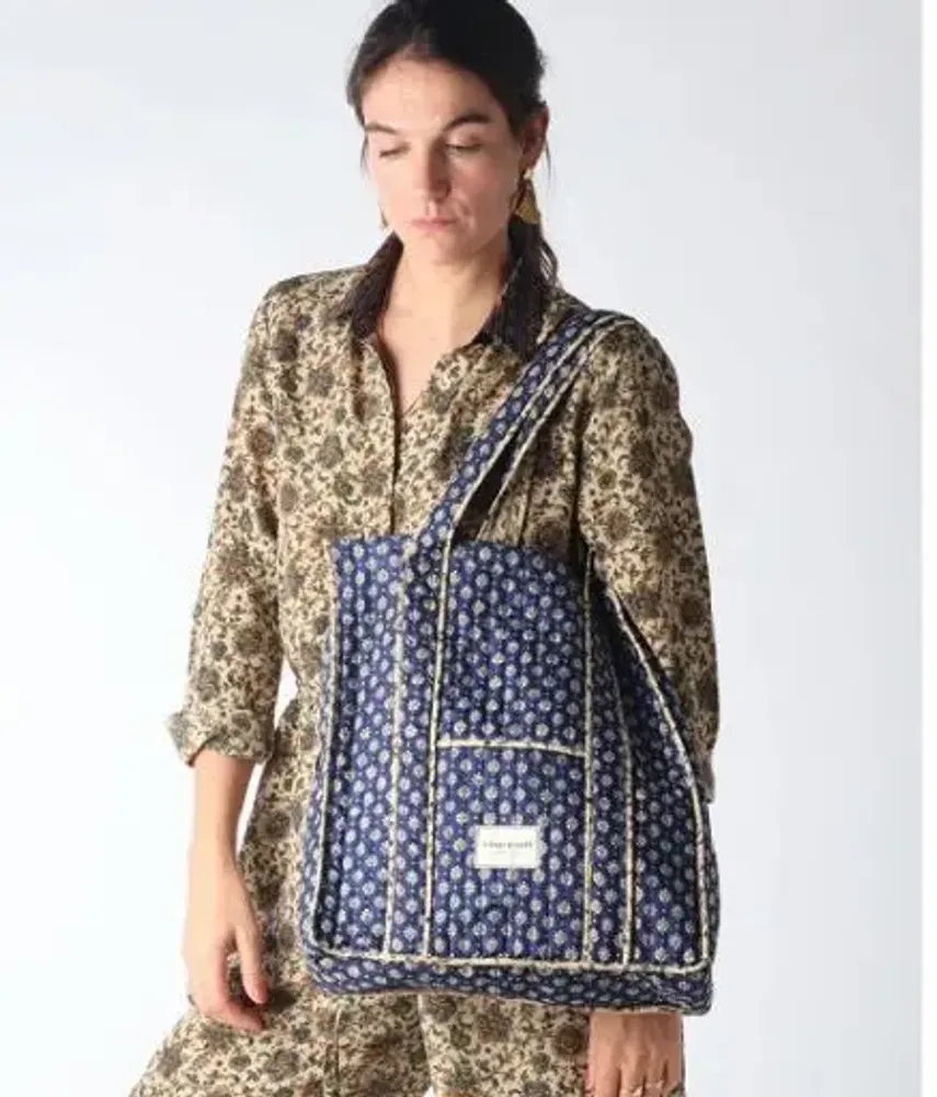 Bags and totes - Quilted Tote bags - I WAS A SARI