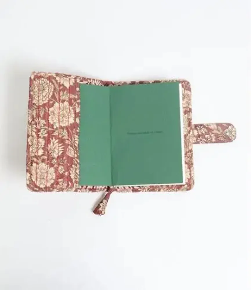 Stationery - Upcycled notebooks with sari fabric covers and recycled paper - I WAS A SARI