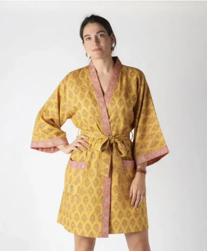 Prêt-à-porter - Kimonos fabriqués à la main à partir de saris usagés - I WAS A SARI
