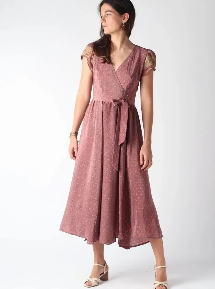 Prêt-à-porter - Robes maxi, uniques en leur genre, fabriquées à partir de saris d'occa - I WAS A SARI