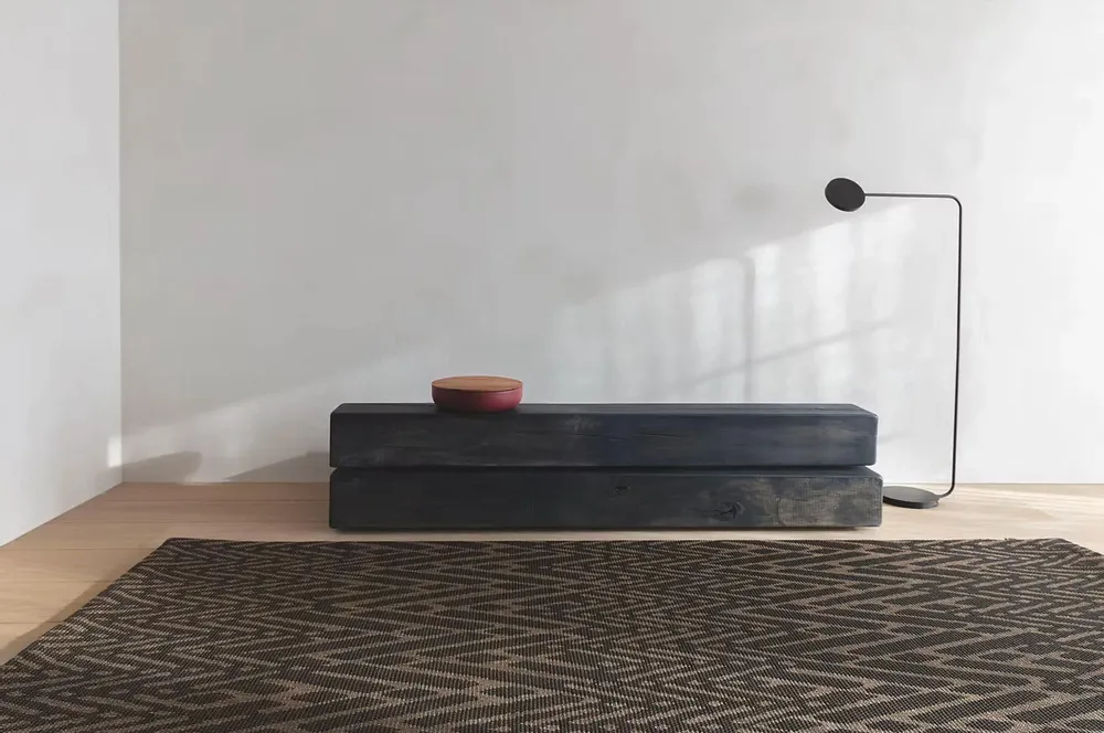 Tapis - Tapis Nomad Brun en Laine et lin - COCONO