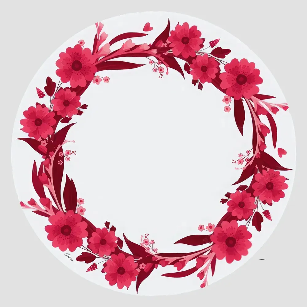 Table mat - Bottle coaster - Girofiori Sottobottiglia Rotondo - #01 - FURIA LIVING