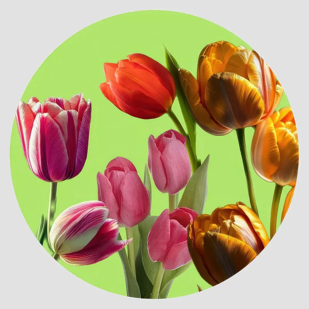 Table mat - Coasters - Tulipano Sottobicchiere Rotondo - #01 - FURIA LIVING