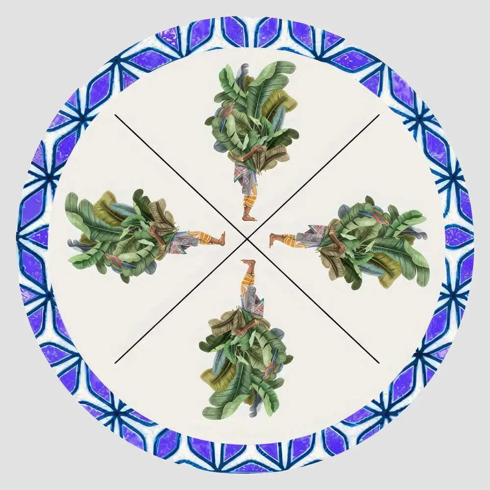 Sets de table - Sets de table - Leaf man Sottopiatto Rotondo - #02 - FURIA LIVING