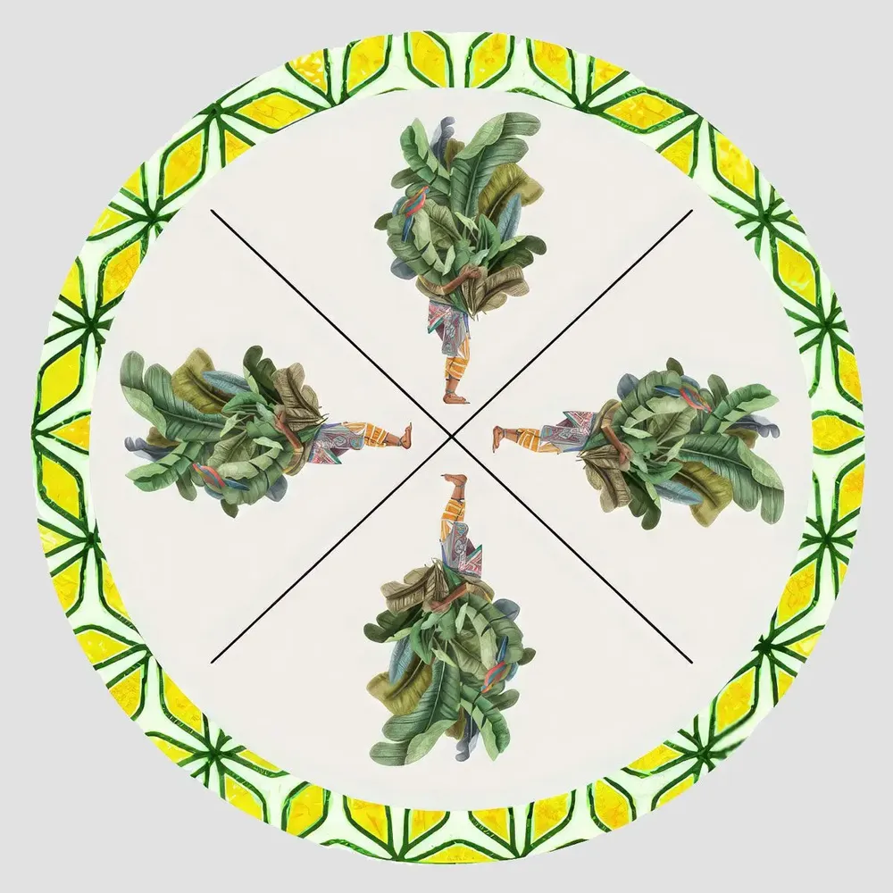 Sets de table - Sets de table - Leaf man Sottopiatto Rotondo - #03 - FURIA LIVING